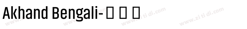 Akhand Bengali字体转换